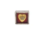Classic Hardware Crown Heart Story Box Royal Techno Romantic Silver Plated Ring. Fixed Price $53.39.
