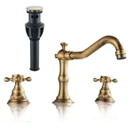 Brass Bathroom Basin Sink Faucet 8" Widespread 3 Hole Lavatory Mixer Tap W/drain. Fixed Price $35.99.