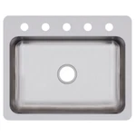 Elkay DSESR127225 Dayton Single Bowl Dual Mount Stainless Steel SINK,27 X 8. Fixed Price $159.99.