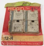 Ridgid 12R 37845 Alloy Pipe Threading Dies 1/2" Npt Rh Tpi Set Of Usa. Fixed Price $45.99.