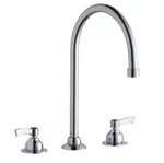 Elkay 8" Deck Mount Double Utility Faucet With Wrist Handles LK800GN08L2. Fixed Price $129.95.
