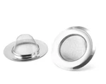 Pack 4.5IN Stainless Steel Sink Strainer Kitchen Drain Catcher Basket Set. Fixed Price $7.99.