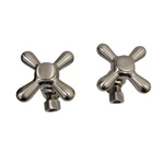 Westbrass Angle Stop Valve 1/2 Ips Satin Nickel Cross Handle 3/8 Od Set Of. Fixed Price $32.95.