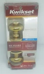 Kwikset Privacy Locking Door Knob Polished Brass Gold, Bedroom Bathroom. Fixed Price $15.99.