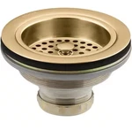 Kohler Duostrainer Sink Drain And Vibrant Brushed Moderne Brass. Fixed Price $80.00.