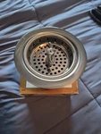 Everbilt Spin-lock Sink Strainer #630 156 Stainless Steel Body, Screw Basket. Fixed Price $16.99.
