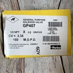 Parker 1/2" Npt GP407 Diaphragm Water Line Solenoid Valve U-70563 Replacement Us. Fixed Price $59.99.