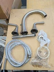 Delta Kayra T4733-SS Roman Tub Trim With Hand Shower Stainless. Fixed Price $185.00.