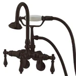 Kingston Brass CC301T5 Vintage Adjustable Center Wall Mount Tub Faucet Oil Rubbe. Fixed Price $350.00.