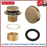 Tip-toe Tub Trim Set Two-hole Overflow Faceplate Replacement Bath Drain Kit. Fixed Price $40.12.