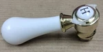 Delta Select Brilliance Porcelain Lever Handle Hot HK34H-BB. Fixed Price $22.00.