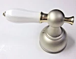 Delta H512NP Large Faucet Diverter Porcelain Lever Matte Nickel Polished Brass. Fixed Price $54.90.