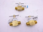 3 Pack Anderson Metals Corp 1/4" Mpt Needle Valve. Fixed Price $55.79.