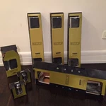 Lot Of Ginger Sine Series Motiv Single Hook Toilet Tissue Holder 18" Towel Bars. Fixed Price $458.00.