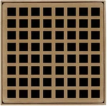 Infinity Drains Qs Sb - Decorative Top Plate Squares Pattern For 5, Qd. Fixed Price $78.00.