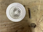 Whitehaus RNW50-WH 3 1/2" Basket Strainer For Standard&deep Firecaly Sinks *read. Fixed Price $34.99.