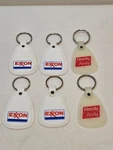 6 Advertising Key Rings: Exxon, Handy. Fixed Price $9.00.