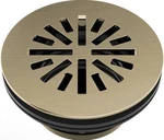 Delta 4" Prefab Round Shower Drain Model: DT051411 Champagne Bronze Finish. Fixed Price $54.95.