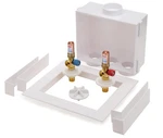Oatey 38569 Quadtro Washing Machine Outlet Box W/ Quarter Turn Brass Ball Valves. Fixed Price $52.99.
