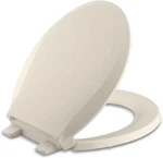 Nob Kohler Almond Cachet Round K-4639-47 Quiet Close Toilet Seat Free Ship. Fixed Price $66.49.