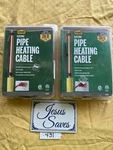2- Md Electric Pipe Heating Cable Building 04366, 168W, 24FT Two. Fixed Price $25.00.