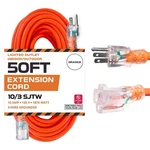 Iron Forge Cable Lighted Outdoor Extension Cord 50 Ft - 10 Foot, Orange. Fixed Price $121.99.