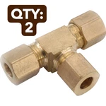 Nos 2-PACK Lot Anderson Metals 1/2" Compression Brass Tee 750064-08 Fitting. Fixed Price $16.27.