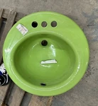Kohler K-2916-34 19" Round Pennington Self-rimming Bathroom Sink, Fresh Green. Fixed Price $499.00.