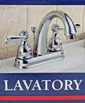 Peerless Faucet Model P99696 Chrome Lavatory 3-HOLE W/ Pop Up Drain New Box. Fixed Price $29.99.