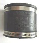 Box Of 3 Pipeconx Inch Rubber Connector Couplings With Clamps PCX56-44. Fixed Price $40.00.