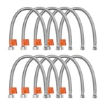 Uimoso 3/8" Comp 10PCS Faucet Supply Line Connector 16IN Braided Stainless Steel. Fixed Price $20.99.