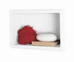 Swan AS01075.010 Solid Surface Single Recessed Soap Dish, Shower Shelf White. Fixed Price $79.99.