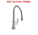 Kallista P23065-00-AG Deck Mounted Pull-down Kitchen Faucet Brushed Nickel New. Fixed Price $899.99.