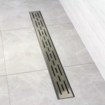Novalinea - 44 Inch Linear Shower Drain With Brick Pattern Grate. Fixed Price $69.99.
