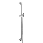 Hansgrohe Unica 24 Wallbar Classic With Adjustable Holder And 63 Hose, Chrome. Fixed Price $285.84.
