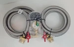 New High Pressure Gas Connector Kit 1/4" Braided 350PSI Dual Line. Fixed Price $19.99.