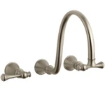 Kohler K-T16107-4A-BV Revival Wall-mount Bathroom Sink Faucet Brushed Bronze. Fixed Price $499.99.