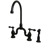 Kingston Brass KS7795ALBS English Country Kitchen Bridge Faucet With. Fixed Price $343.33.