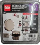 Oatey HDC9898 Touch Toe Sch. 40 Pvc Bath Waste Half Drain Kit Brushed Nickel. Fixed Price $16.75.