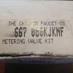 The Chicago Faucet Co. Metering Valve Kit 667 080KJKNF Repair Parts. Fixed Price $125.00.