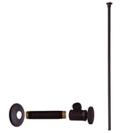 Westbrass Flat Head Toilet Kit With Round Handles, 1/2" 3/8"OD X20",D103KFH-62. Fixed Price $55.00.