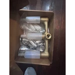 Kingston Brass Tub And Shower Faucet KF110 Chrome New Inch Center 1.8 Gpm. Fixed Price $71.28.