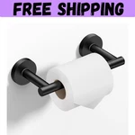 Toilet Paper Holder W/pivoting Arm Wall Mount Matte Black Stainless Steel Design. Fixed Price $11.29.
