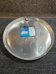(qty 2) Camco 20830 24" Id X 2" Aluminum Water Heater Drain Pan With Pvc Fitting. Fixed Price $41.39.