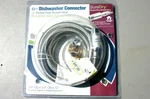 New & 496-203EF 3/8" X 72" Braided Stainless Steel Dishwasher Connector Kit. Fixed Price $12.95.