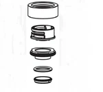 Csi 101249 Handle Collar & Nut Kit, Onetouch Chrome. Fixed Price $42.32.