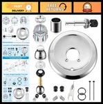 Shower Handle Repair Trim Kit For Single Tub, Chrome, Acrylic, Push Butto. Fixed Price $81.99.