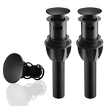 2 Pack Push And Seal Pop Up Drain Stopper With Overflow For Bathroom Sink Faucet. Fixed Price $20.99.
