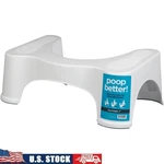 Toilet Stool 7 Inch Ergonomic Non-slip Bathroom Aid Colon Health Comfort Height. Fixed Price $38.73.