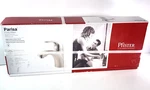 Pfister F-042-PRKK Parisa 4" Centerset Mid-arc Bathroom Faucet In Brushed Nickel. Fixed Price $89.95.